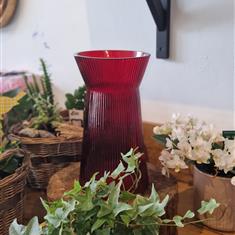 Tall Ribbed Vase