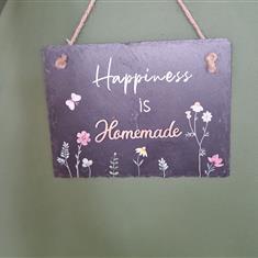 Happiness Is Homemade Slate Plaque