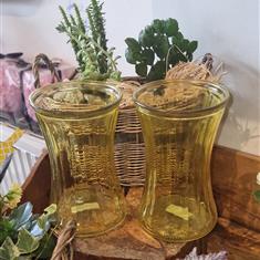 Yellow Floraline Hand Tie Vase